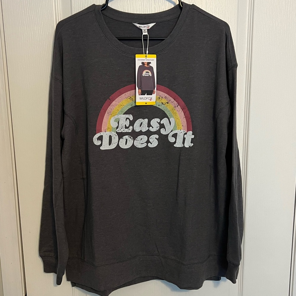 Wildfox Sweatshirt - Medium 
“easy does it” printed